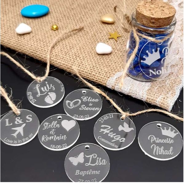 Custom Clear Plexi Labels - Minimum Quantity: 50 Pieces