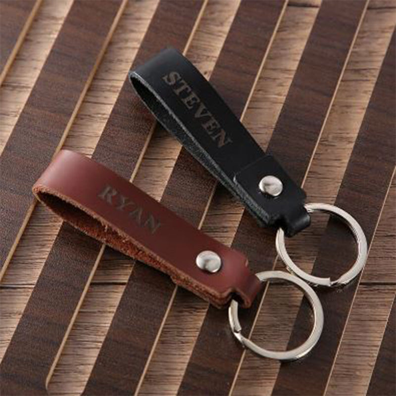 Leather key ring