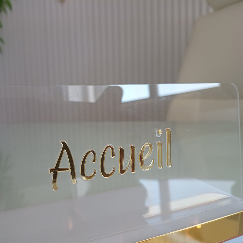 Business Card Holders and Welcome Signage