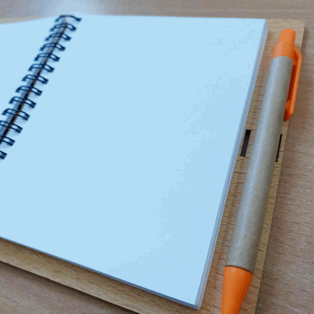 Bloc-Notes avec Couverture en MDF