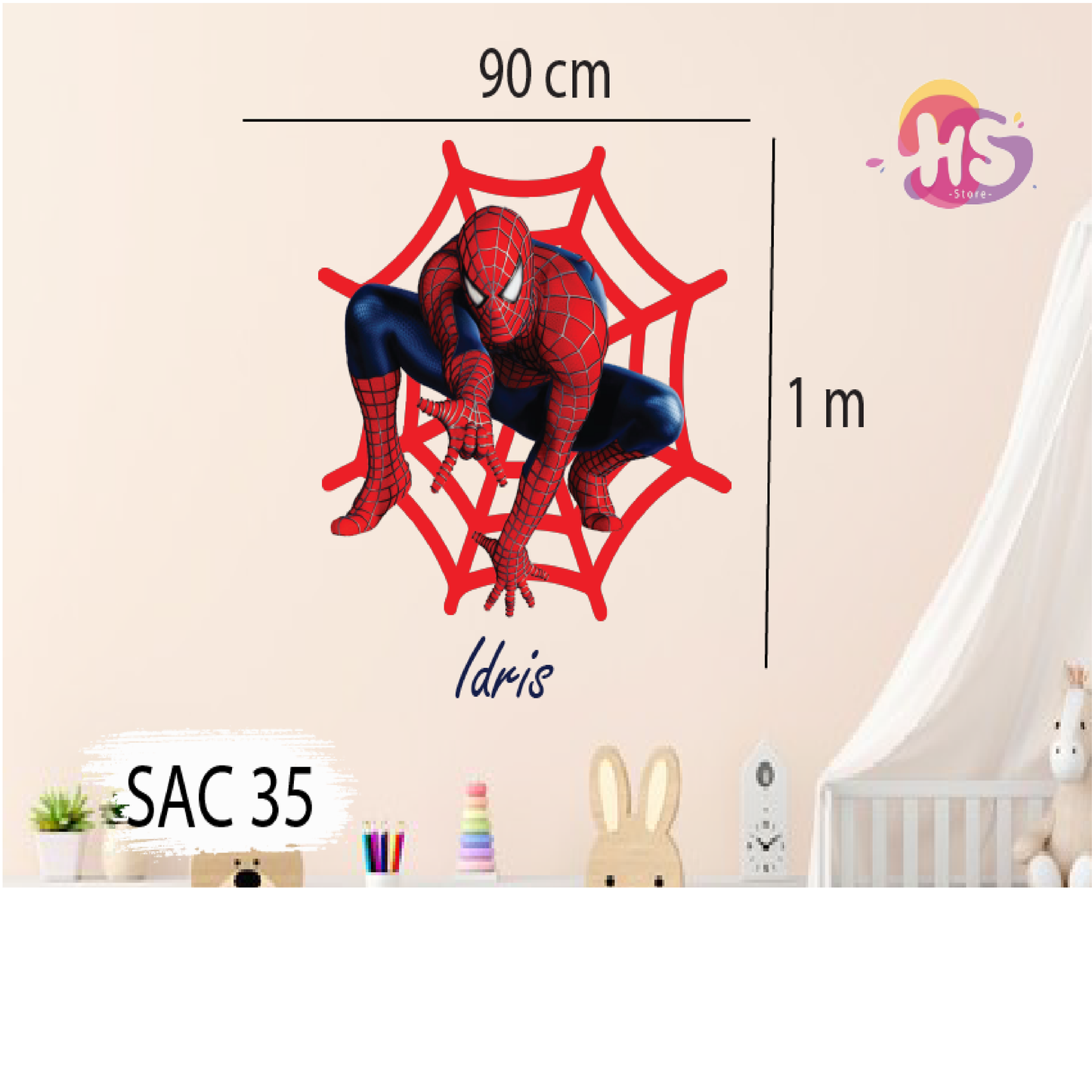 Stickers S35 : Décor Mural Personnalisé pour la Chambre d'Enfant