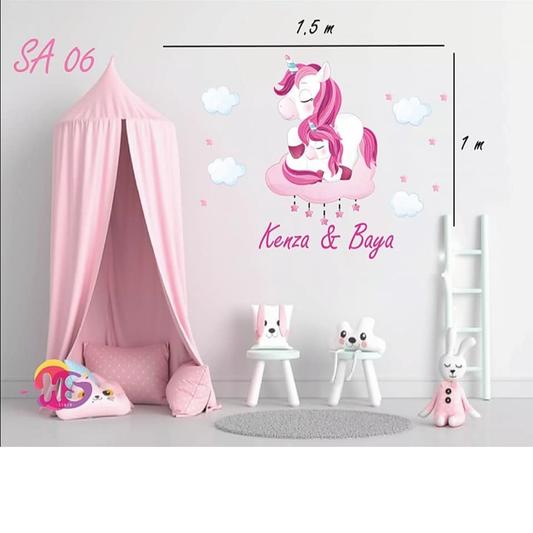 Stickers S37 : Décor Mural Personnalisé pour la Chambre d'Enfant