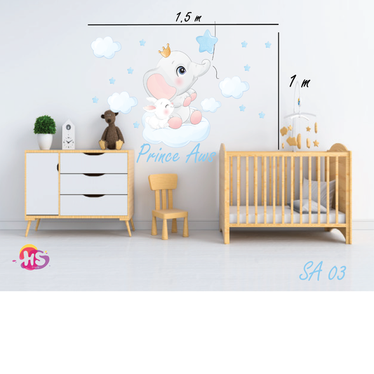 Stickers S39 : Décor Mural Personnalisé pour la Chambre d'Enfant