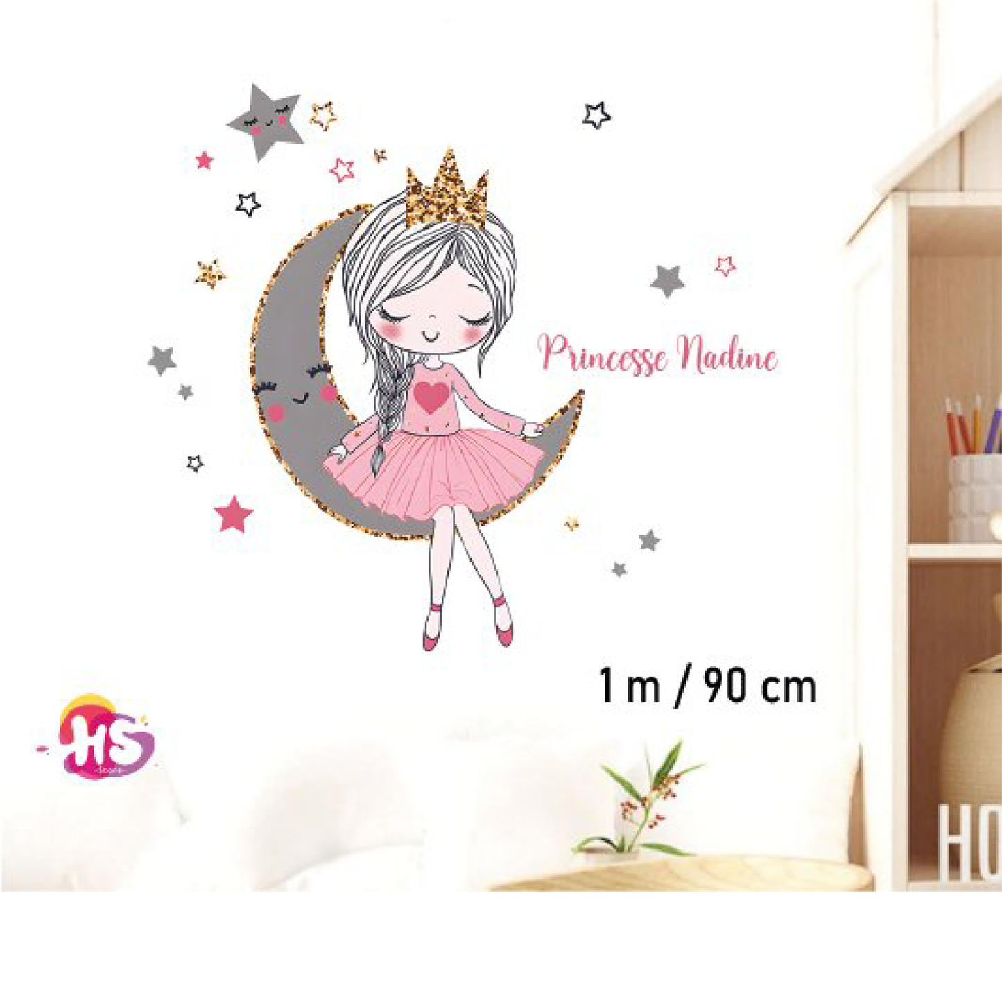 Stickers S59 : Décor Mural Personnalisé pour la Chambre d'Enfant